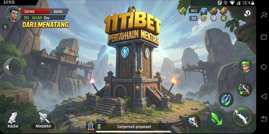 Gameplay seru dalam 11TBET dengan strategi Tower Defense.