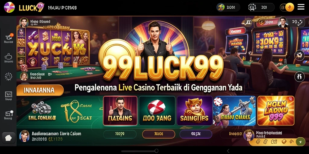 Tampilan gameplay yang mendebarkan di 99LUCK99 Live Casino.