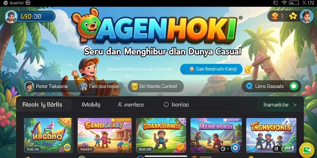 Tangkapan layar AGENHOKI menampilkan gameplay yang seru dan interaktif.