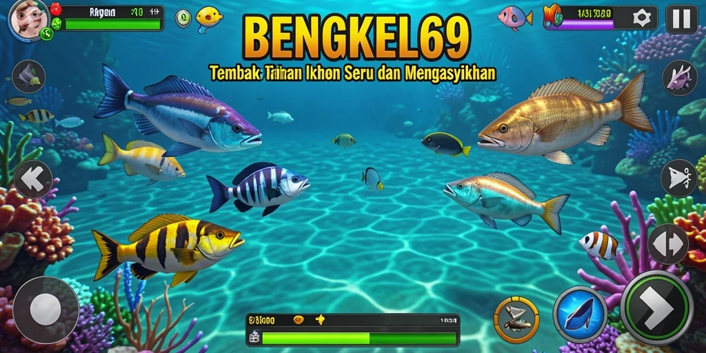 Tangkapan ikan yang beragam dalam BENGKEL69.
