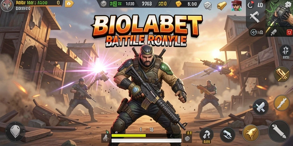 Gameplay seru dalam BIOLABET dengan aksi Battle Royale yang menegangkan.