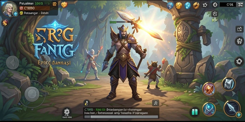 Screenshot gameplay C7890 menampilkan aksi seru dan strategi pertarungan.