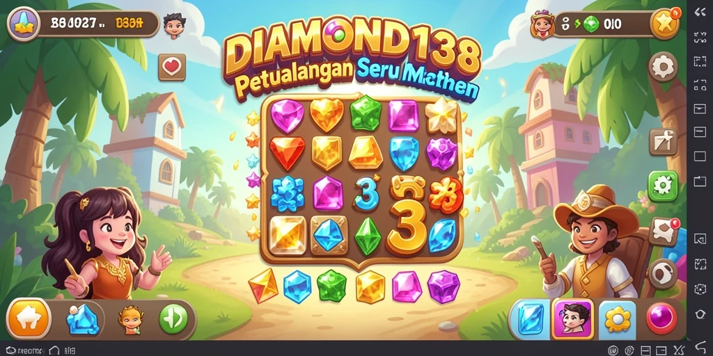 Gameplay menarik di DIAMOND138 dengan tantangan Match-3.
