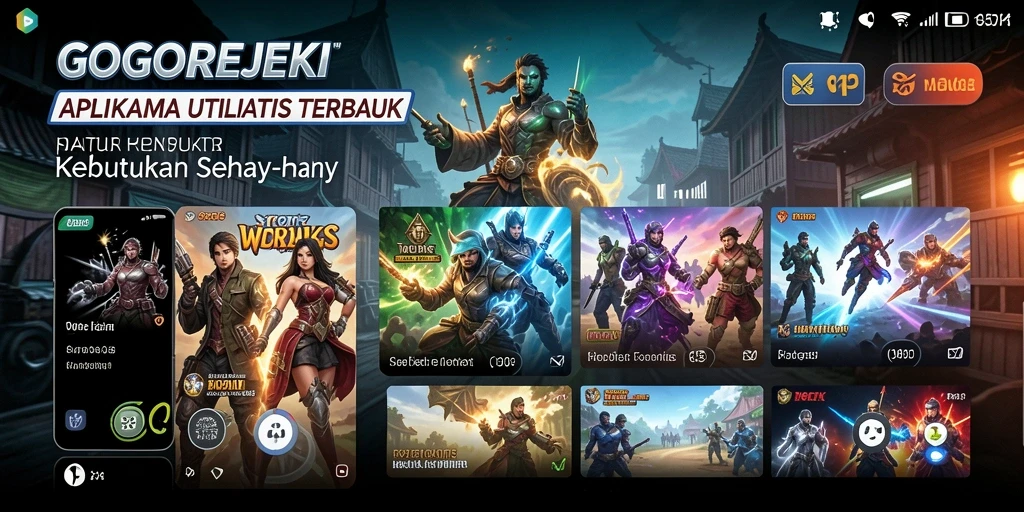 Tampilan antarmuka GOGOREJEKI yang sederhana dan fungsional.