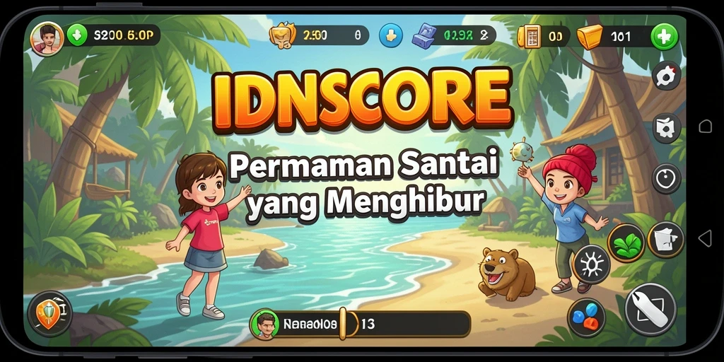 Tampilan gameplay IDNSCORE yang menarik dan seru.
