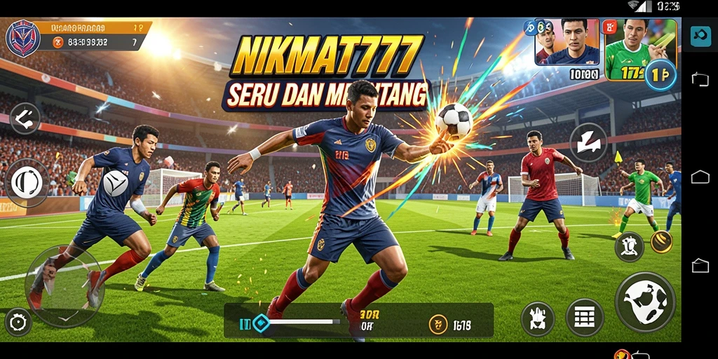 Tampilan gameplay NIKMAT777 dengan aksi olahraga yang seru.