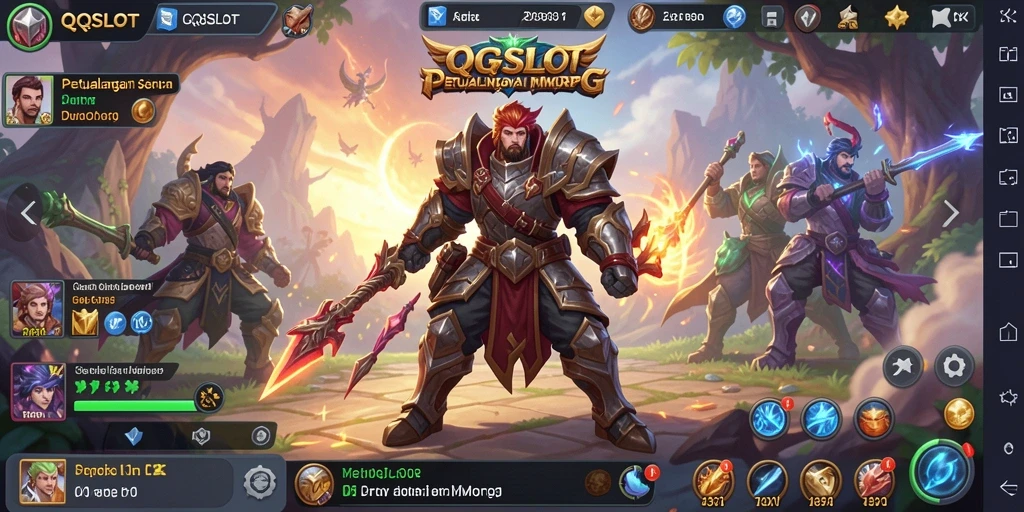 Tampilan gameplay seru di dunia MMORPG QQSLOT.