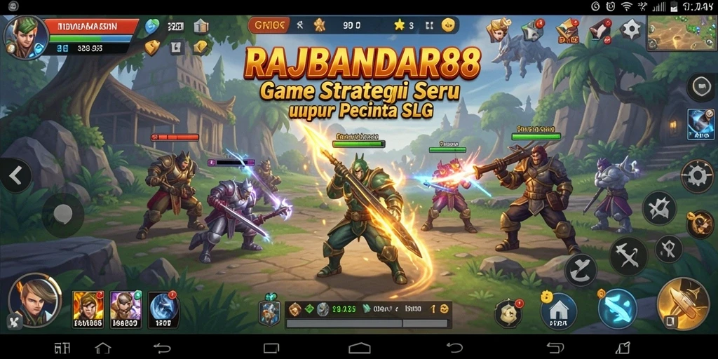 Screenshot gameplay RAJABANDAR88 menampilkan aksi seru dalam pertempuran strategi.