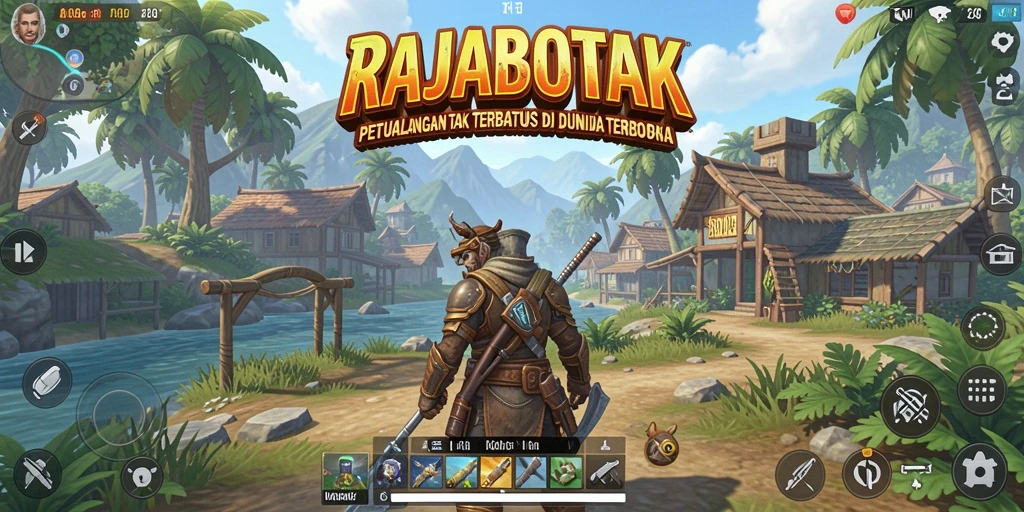Tampilan gameplay seru di dunia terbuka RAJABOTAK.