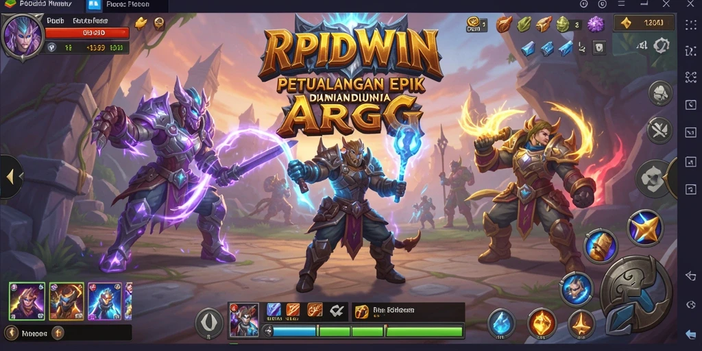 Tampilan gameplay ARPG yang mendebarkan dan penuh aksi.
