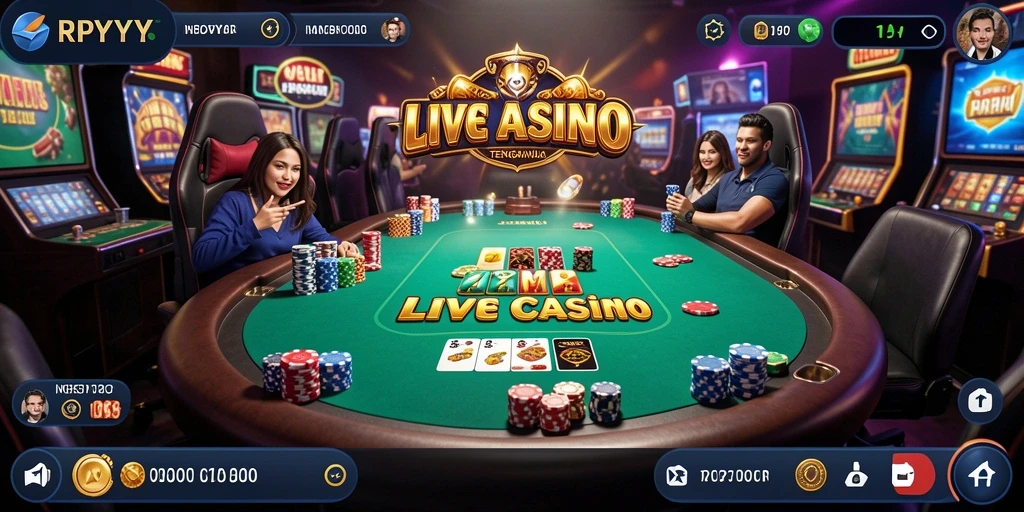 Tampilan screenshot menunjukkan dealer berinteraksi langsung dengan pemain di RPYYY.