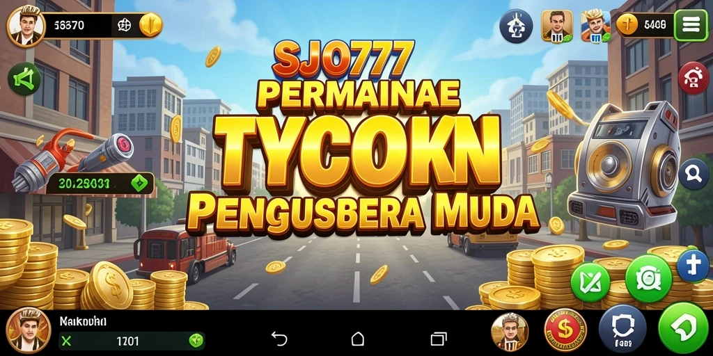 Tampilan gameplay SJO777 yang menarik dalam dunia Tycoon.