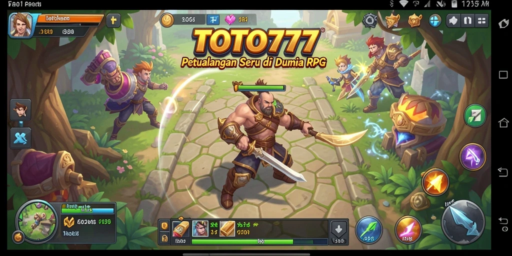 Tampilan gameplay RPG TOTO777 yang seru dan mendebarkan.