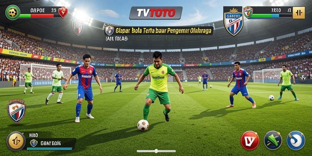 Gameplay TVTOTO yang menegangkan dan seru di dalam lapangan.