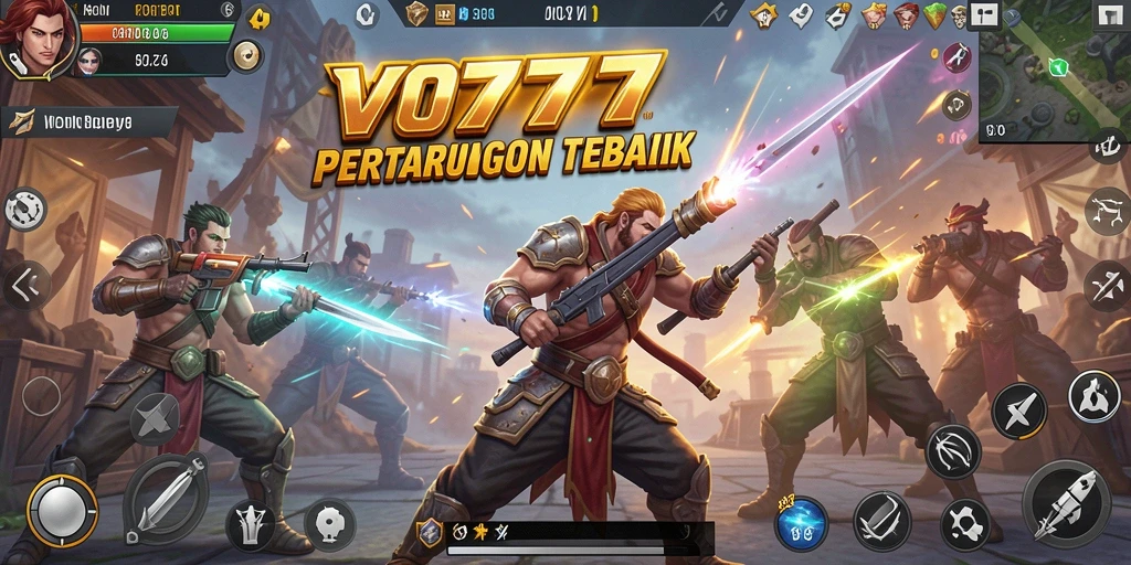 Tangkapan layar VO777 menunjukkan aksi intens di medan perang.